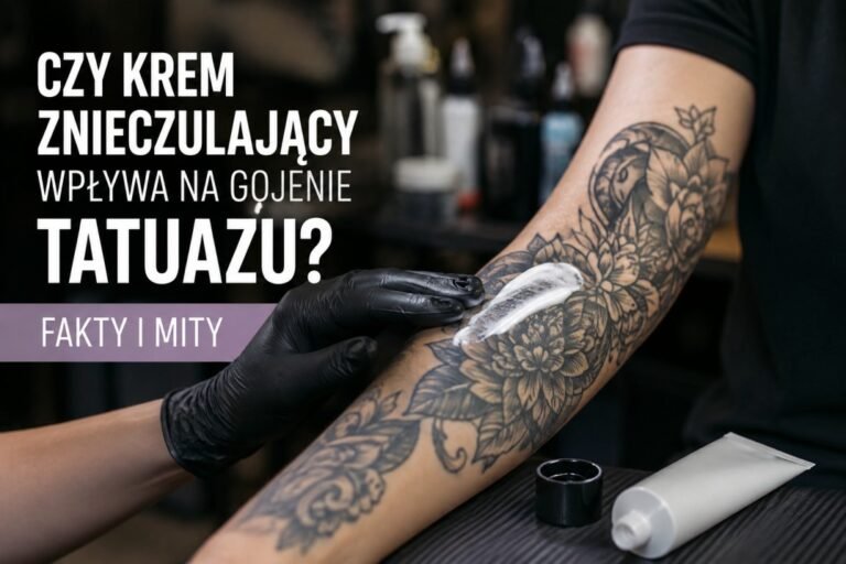 Czy krem znieczulający wpływa na gojenie tatuażu